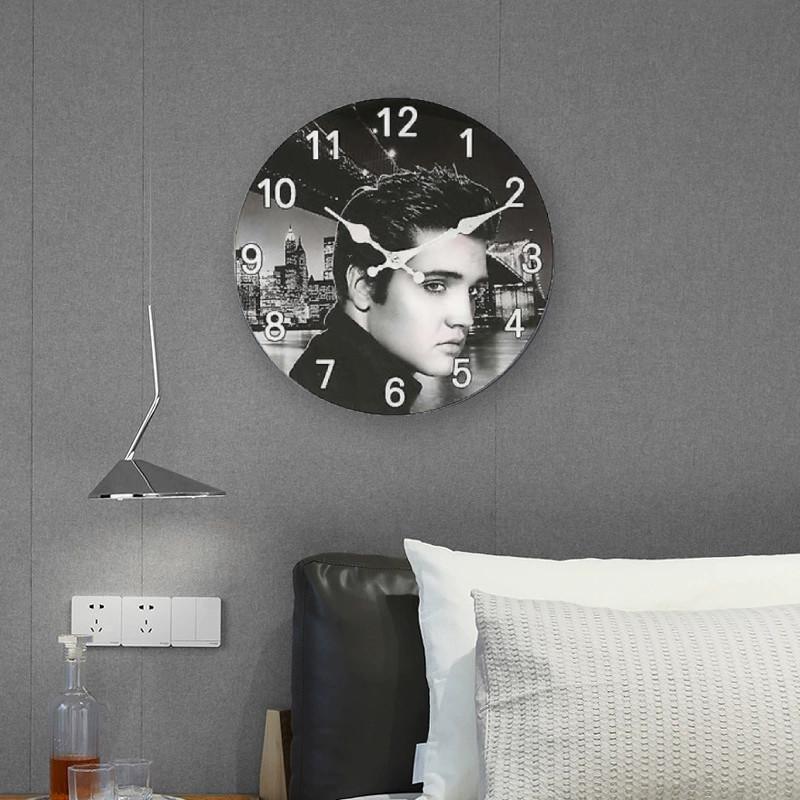 Minimally Retro Patterned Wall Clock For Home And Decor Bedroom
