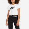 Nike Повседневная футболка с коротким рукавом и принтом логотипа для детей, белая DA6925-102