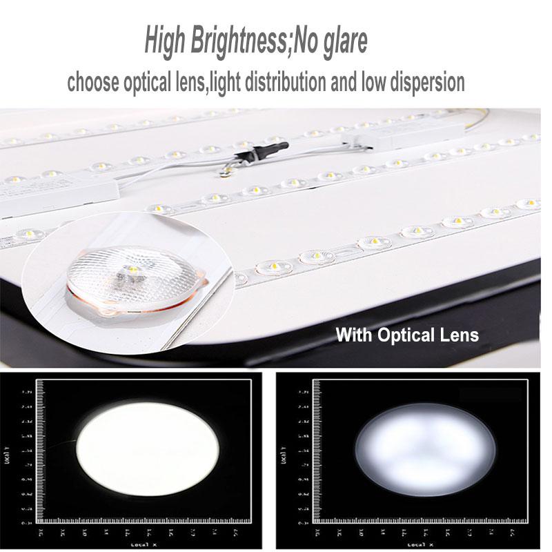 Светодиодный потолочный светильник 220 В 240 В 39 СМ Потолочные светильники Внутренний светильник Гостиная Кухня Спальня Современная панель Светодиодный светильник Белый