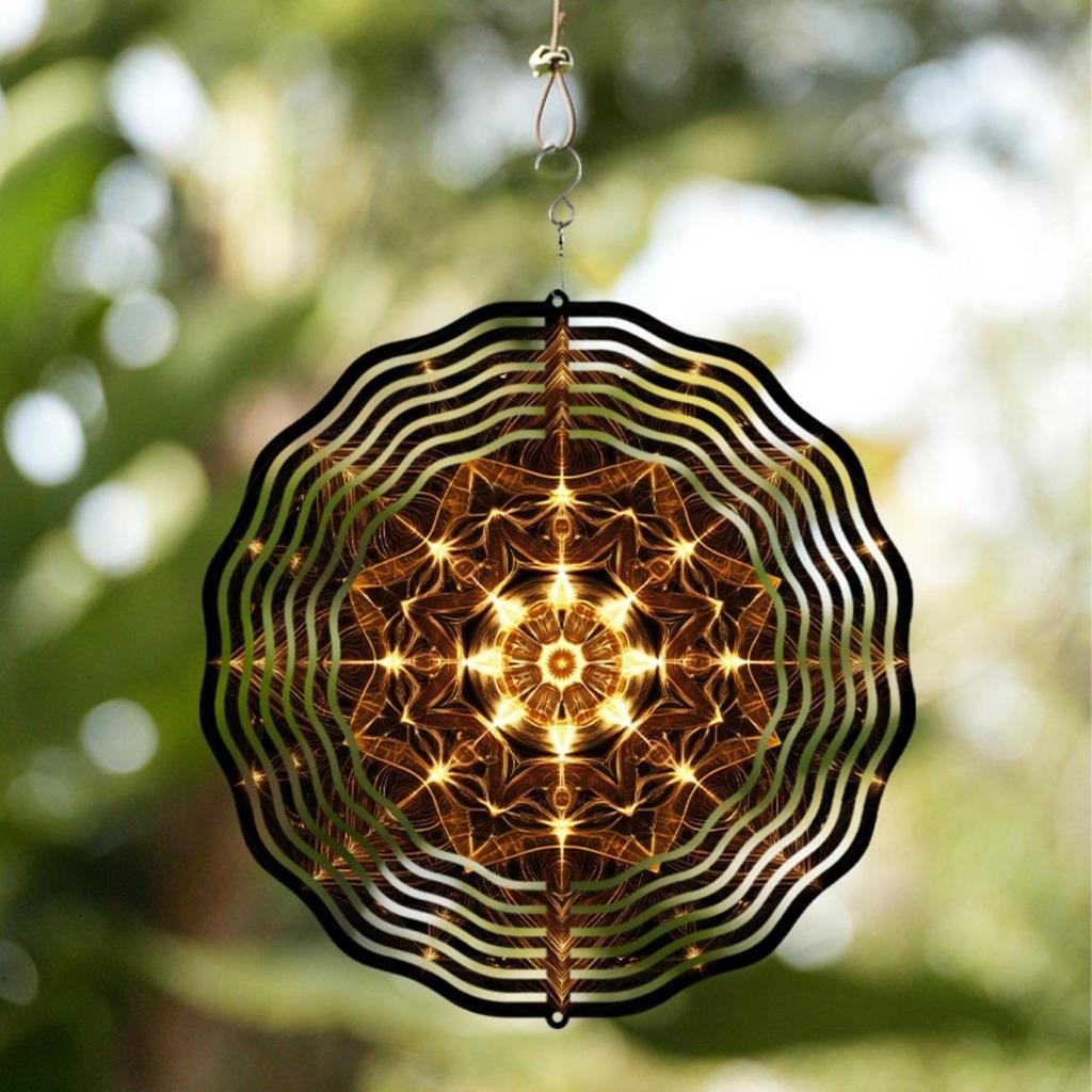 10-дюймовый подвесной ветряной спиннер, крючок с вращением на 360 градусов, динамичный дизайн для декора сада и газона, весенне-летний, креативный подарок для друзей и семьи