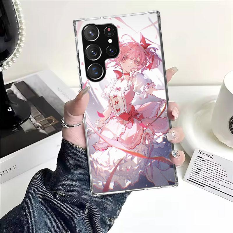 Мягкий чехол для телефона с принтом Мадока Магика для Samsung Galaxy S22 S23 S24 S25 Edge S26 Ultra S20 FE S21 Plus + Fundas Coque Galaxy S20