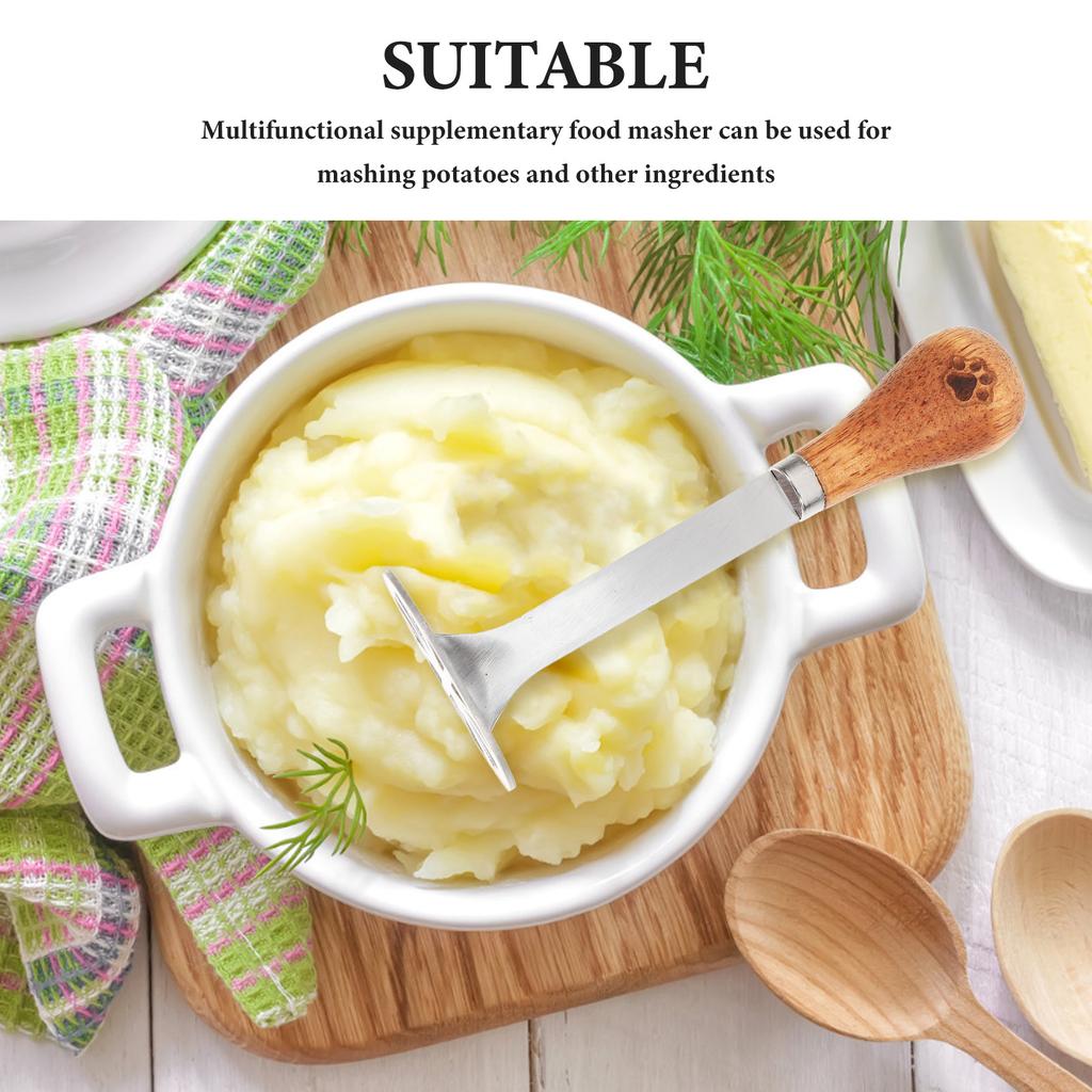 Картофелемялка Инструмент для измельчения говяжьего фарша Авокадо Бобы Пюре Многофункциональный Измельчитель бананов Деревянные Авокадо