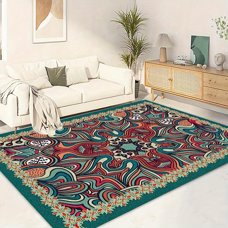 Ковер для гостиной в персидском стиле в скандинавском стиле в стиле ретро, ковер для пола, диванная подушка, ковер для декора домашнего офиса в фермерском доме