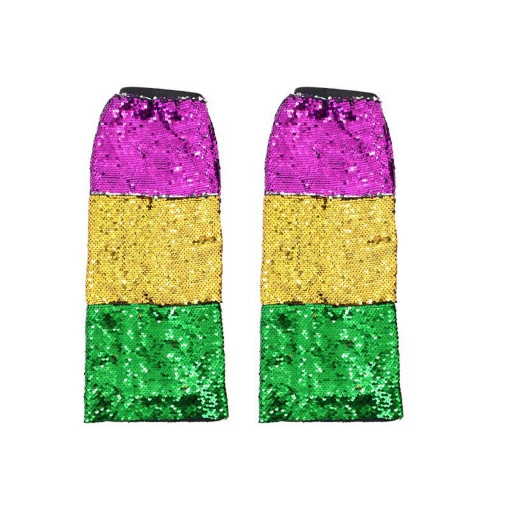 Carnival Ball Fashion Metalliced Sequin Leg Warmers, Evening Dress-up Performance Props