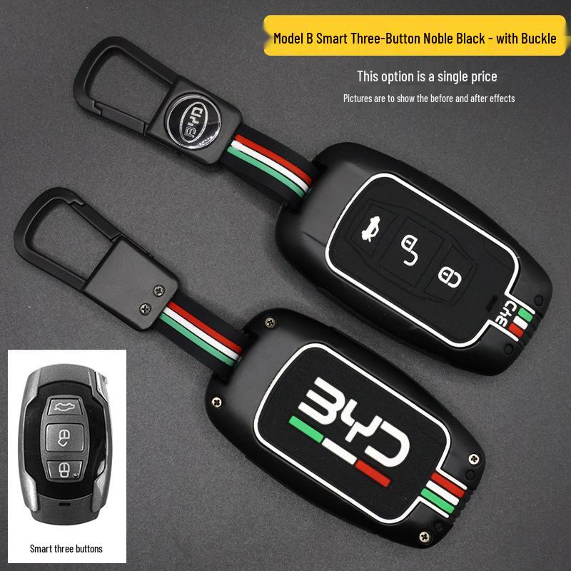 BYD Song/Tang/Max/G5/Surui/E5/Sirui/G6/Qin Car Key Metal Case - Creative Shell Buckle