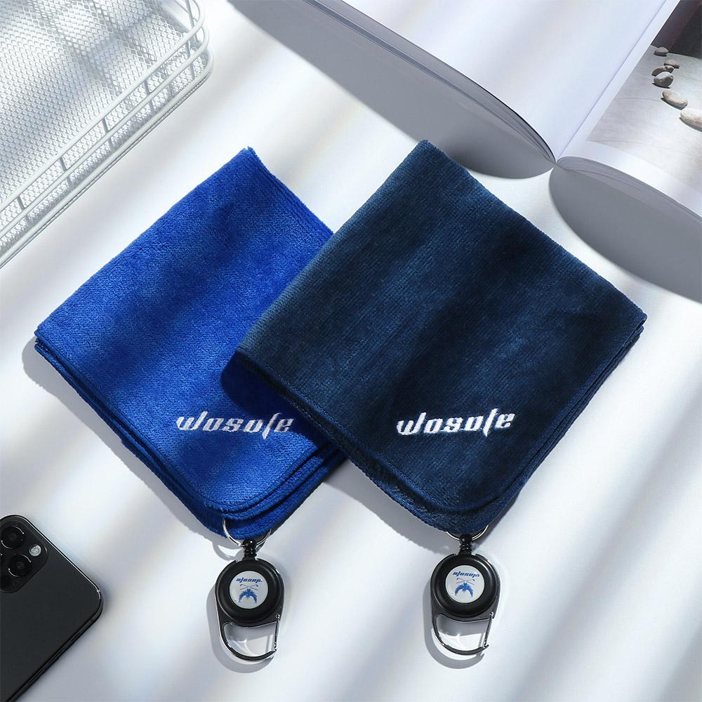 Cotton High Water Absorption Microfiber With Carabiner Hook Cleans Clubs Cleaning Towels Golf Towel