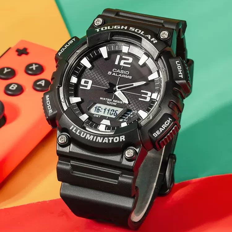 Casio Мужские ЧЕРНЫЕ ЧАСЫ ДЛЯ МОЛОДЕЖИ AQ-S810W-1 AQ-S810W-1