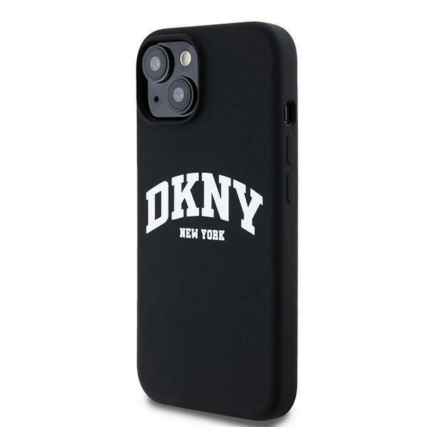 Dkny Dkhmp15Msnyach Iphone 15 Plus / 14Plus 6.7 Czarny/Black Hardcase Liquid Silicone White Printed Logo Magsafe