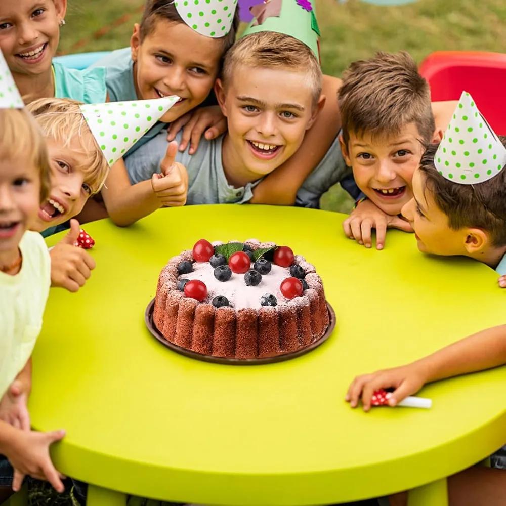 Форма для торта «Шарлотт», круглая форма для торта диаметром 8 дюймов, антипригарные силиконовые формы для шоколадного торта, клубничного песочного торта, брауни-тарта