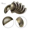 Puntos 12 шт./компл. винтажные металлические ручки для шкафа в форме ракушки, аксессуары для фурнитуры