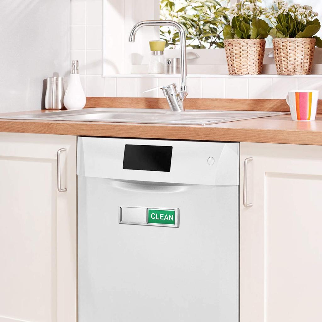 Магнит для посудомоечной машины Знак Чисто Грязно Магнитный индикаторный знак С клейким слоем Магнит Чисто Грязно Сдвижной символ грязи Инструменты