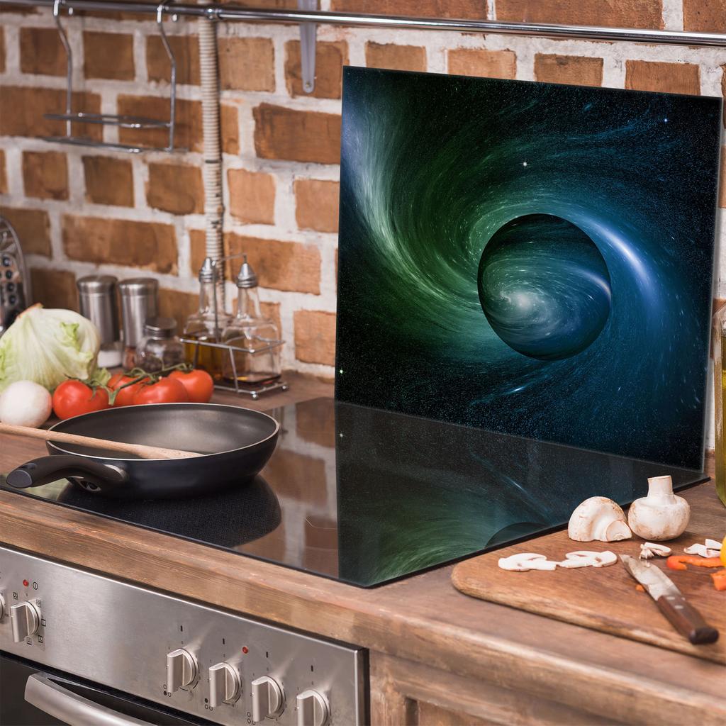 Szklana płyta ochronna na kuchenkę 60x52 Kosmos