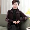 Middle-aged Women's Chic and Comfortable Knit Cardigan with Thick Fabric, Perfect for Autumn and Winter