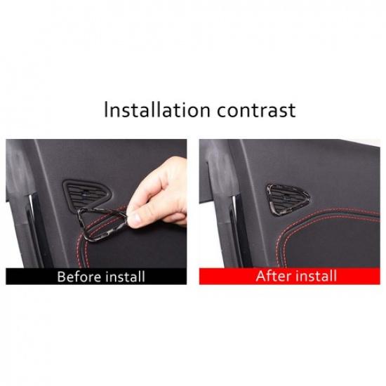 Forged Carbon Fiber Dashboard Speaker Trim Tweeter For Corvette C8 Z51 -25