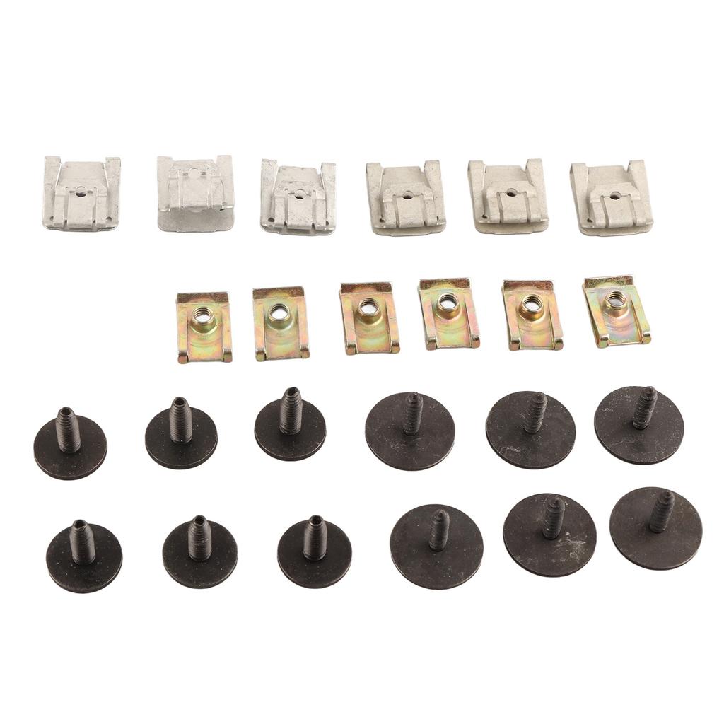24pcs Engine Undertray Fasteners Clips Screw MC3003 Replacement for Benz C‑Class W203 W204 CL203