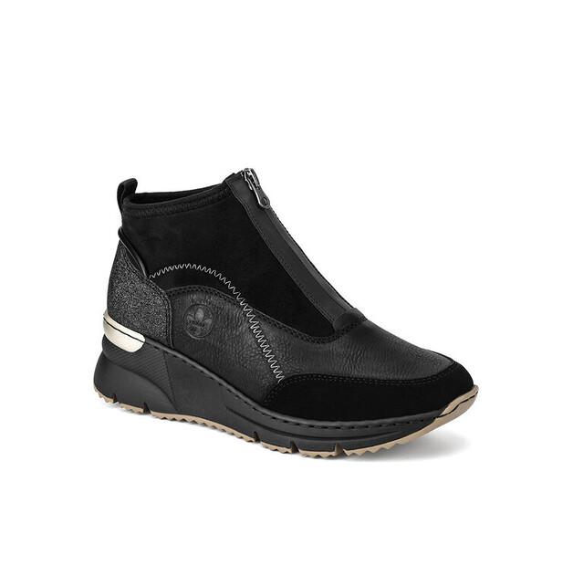 Rieker N6361-00 Black Ankle Boots