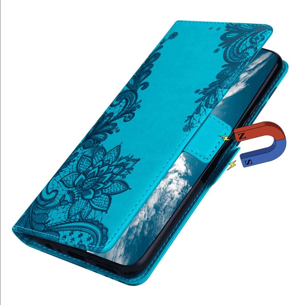 Lace Floral Print PU Leather Flip Wallet Phone Case for Vivo V50 Cover