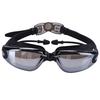 New Fashion Adjustable Waterproof Anti Fog Swimming Goggles with Ear Plugs (Black)