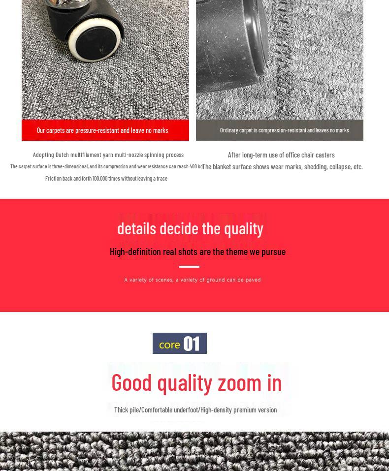 Огнестойкий ковролин с петлевым ворсом для офисов, конференц-залов, танцевальных студий, школ, стен и полов.