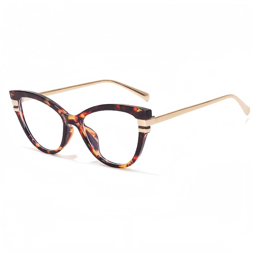 Vintage Cat Eye Anti Blue Light Optical Lens Glasses Women Luxury Myopia Customize Prescription Photochromic Eye Glasses Frames