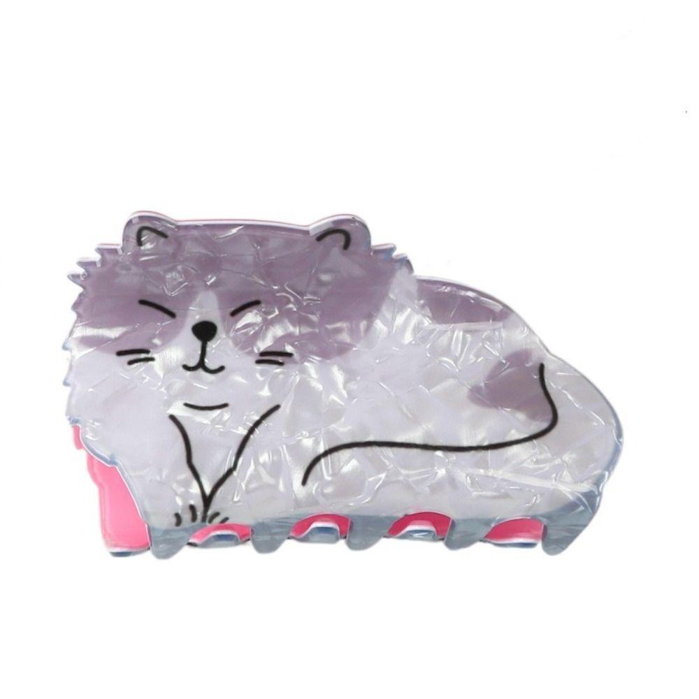 Dog Cat Hair Claw Cartoon Acrylic Animal Hair Clip Cute Animal Shark Clip  Party