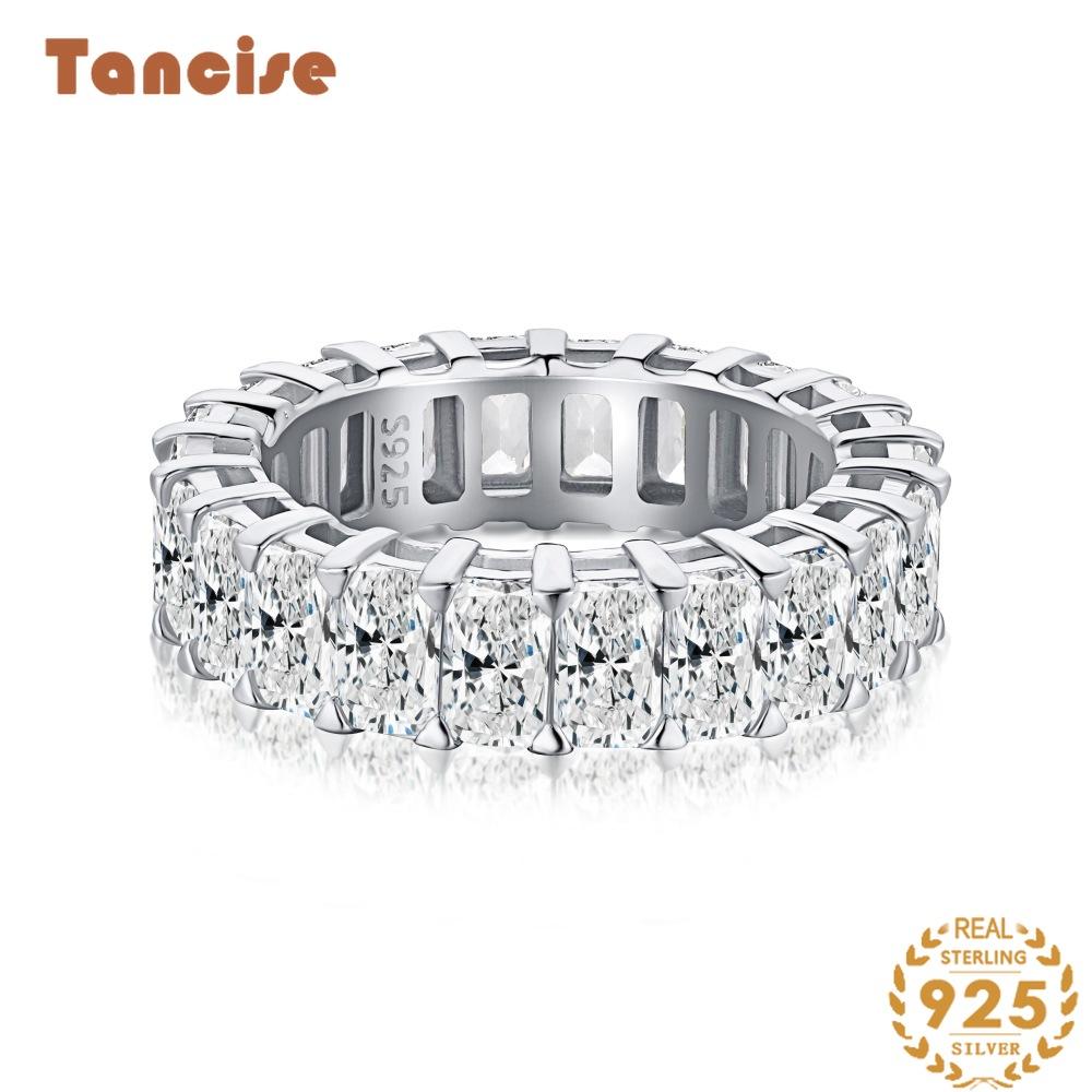 Танцизное женское классическое кольцо из стерлингового серебра 925 пробы с цирконом, женские ювелирные изделия, свадебное обещание, подарок для вечеринки
