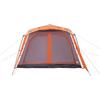 Family Tent with Porch 9 Person Capacity Gray and Orange Quick Release System