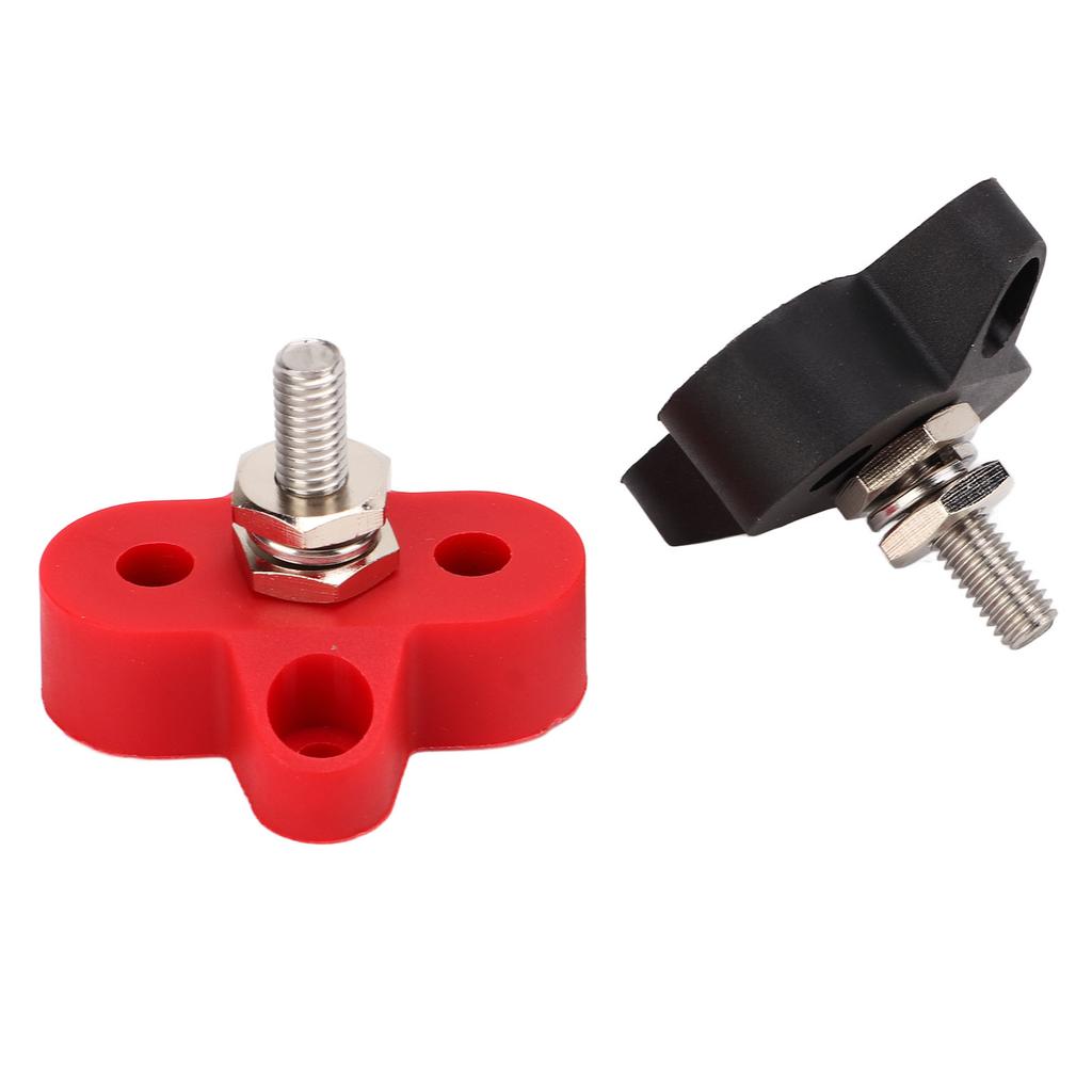 48V Power Distribution Studs Battery Power Ground Junction Post Bus Bar Connector M6 1 4in