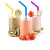 2pcs Reusable Silicone Straws Food Grade Silicone Straws Drinking With Cleaning Brush Party Straws