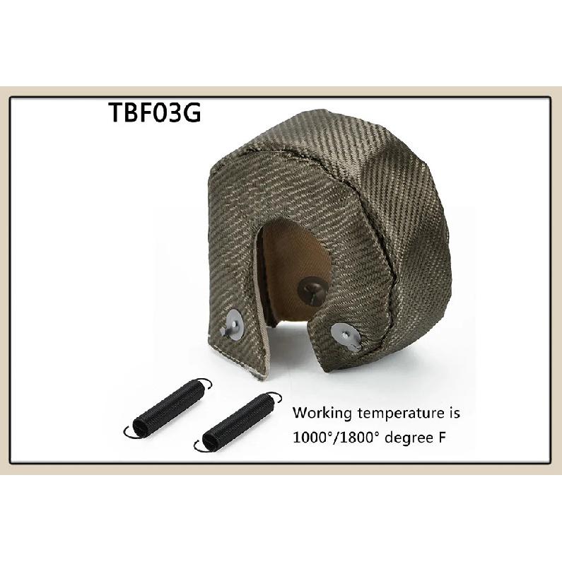 LZONE - 100% Full TITANIUM turbo heat shield T3 turbo blanket fit : t2 t25 t28 gt28 gt30 gt35 and most t3 turbo JR1303-2T/TBF03
