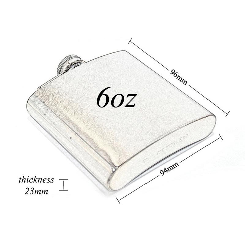 6 унций фляжка из нержавеющей стали с матовым лаком карманная фляжка для алкоголя виски ликерная бутылка с завинчивающейся крышкой дорожная портативная винная кружка