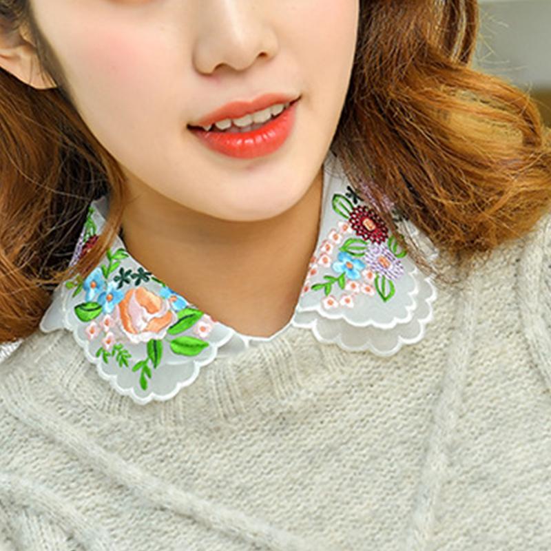 Business Women Fake Collar Shirt Detachable Collar Female False Collars Necklace Dress Lapel Blouse Top Faux Collar