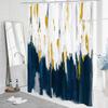 Абстрактная черная и золотая шторка для душа для шикарного современного декора ванной комнаты, ретро-тканевая шторка для душа с граффити, 180х180 см