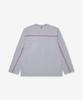 Tombeulaun Oversized Long Sleeve Rwb Trim T-Shirt - Light Grey / Mjs289A00042055