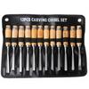 PLEAVIT Carving Chisel Set for with Beginner and Professional Woodworking Tools Set, 12-Piece Woodworking, Pouch,