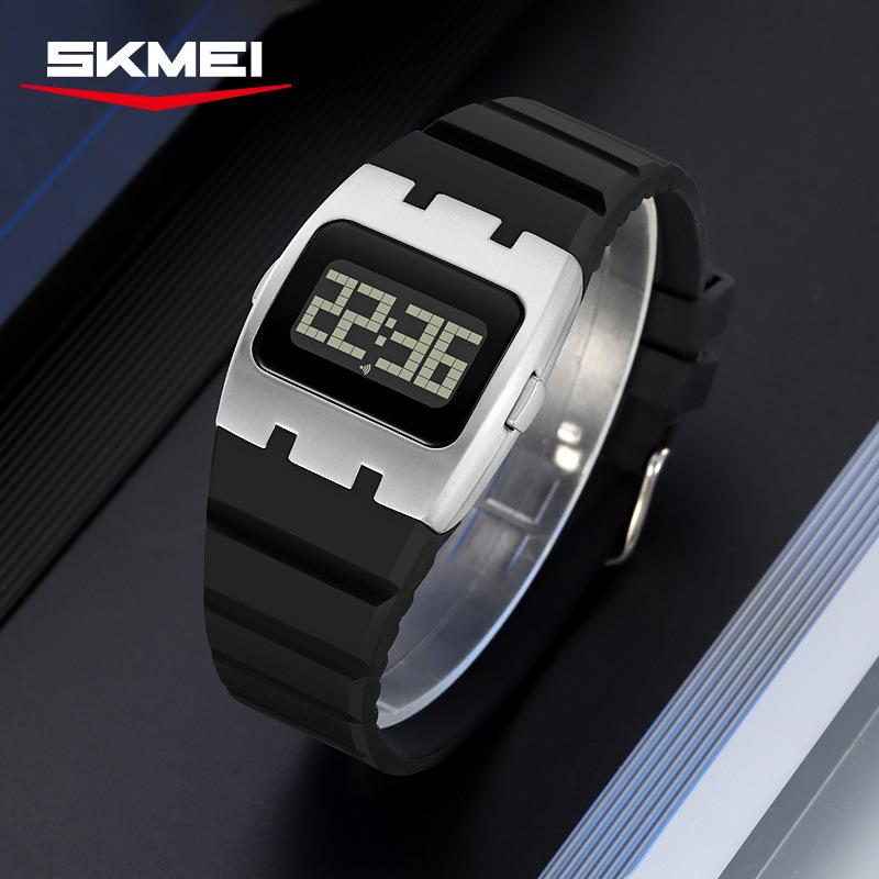 SKMEI LED Квадратные Цифровые Часы для Студентов - Повседневный и Простой Дизайн