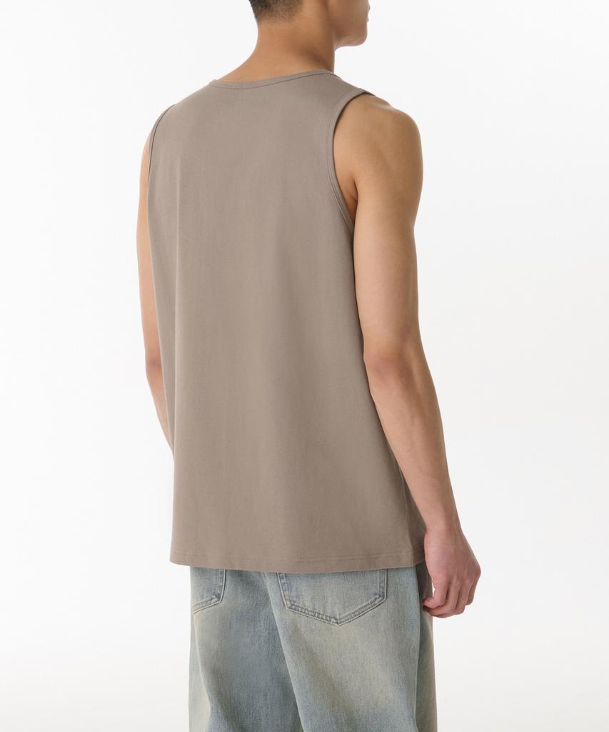 MUSINSA STANDARD Scoop Neck Sleeveless Top [Taupe]