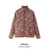 2024 Autumn Women's European & American Fashion Print Cotton Jacket