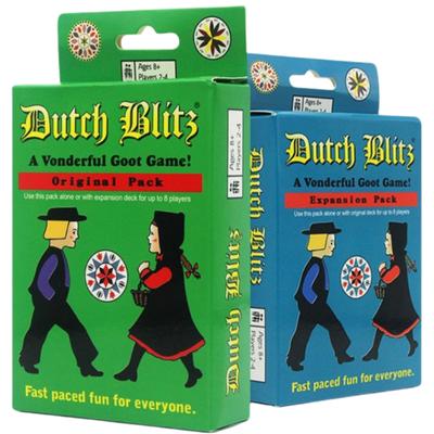 Английская версия Dutch Blitz Динамичная карточная игра Семейная настольная карточная игра
