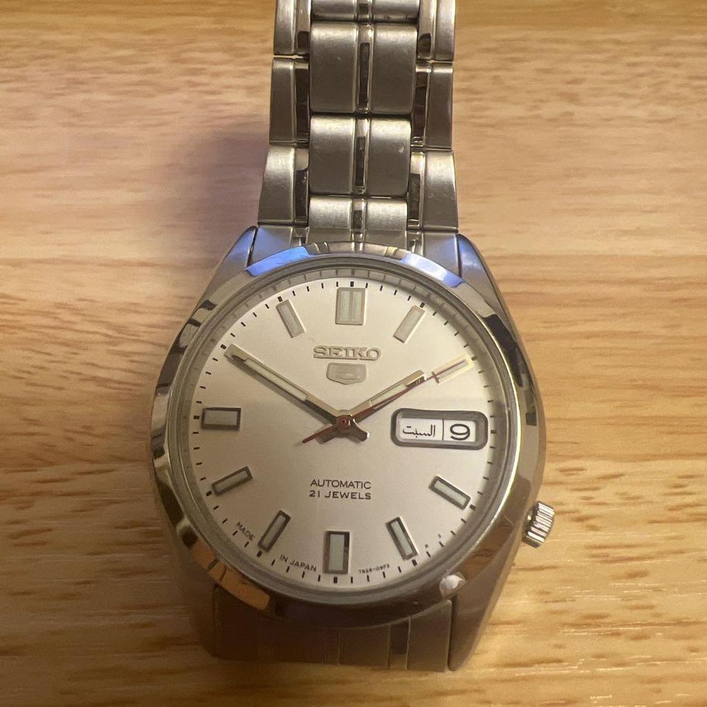 [USED] SEIKO Automatic Watch 21 Jewels Silver