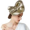 Retro Exquisite Vintage Fascinator Hat Elegant Bowknot Hair Band Bride Headdress Top Hat Sweet Masquerade Hair Band Photography