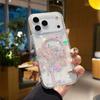 Для IPhone 17 ProMax Магнитный чехол для телефона N52 с лазерным изменением цвета для Apple 16 Прозрачная защитная крышка «Цветущая сакура»
