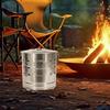 Бочка для сжигания бумаги Портативная нержавеющая клетка с крышкой Крюк для огня и вкладыш Безопасна для патио сада балкона террасы пляжа