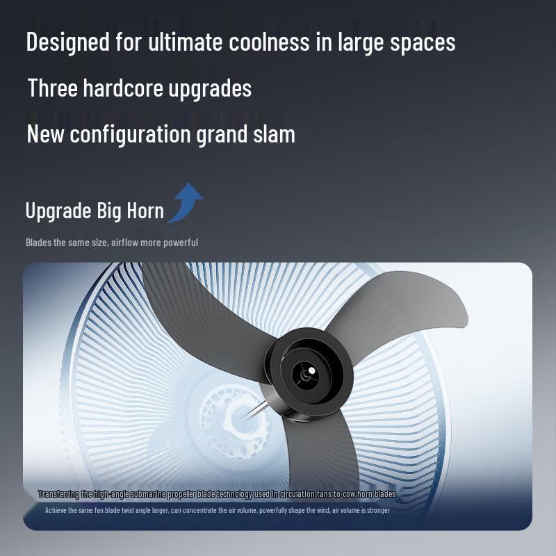 AIRMATE Промышленный напольный вентилятор 18 дюймов, штепсель CN (адаптер в комплекте)