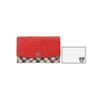 Daks Red Check Color Block Dd Logo 3 Fold Wallet Dcwa6e403r2