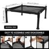 49cm Elevated Dog Bed Portable Breathable Raised Outdoor Pets Bed Steel Frame Durable Camping Cat House for Outdoor Indoor Use