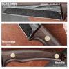 Knife Kitchen Knife Hand Forged Multipurpose Utility Chef Knife Boning Cleaver Pocket Knife Wooden Handle Fruit Slicing Butcher
