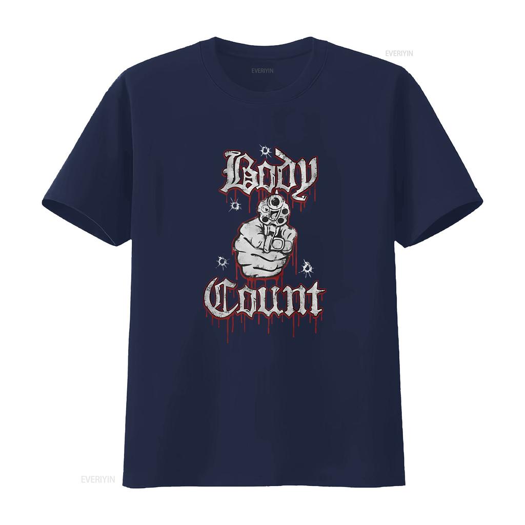 Body Count Говорит Дерьмо Черная Рубашка ОФИЦИАЛЬНАЯ винтажная Стиранная Удобная Универсальная homme Стильная дизайнерская одежда Повседневная мода