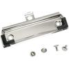 RLECS 5pcs Metal Hardboard Clips 3.9" with Rubber Feet and Mounting Rivets Clipboard Clips Stationery Clip