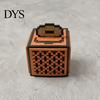 Pixel Art Decor Fidget Puzzle Cube Music Box, 3D Printed Game Toy Mechanical Box for Anxiety Relief, Small Musical Play Kids, Adults Unique